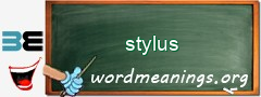 WordMeaning blackboard for stylus